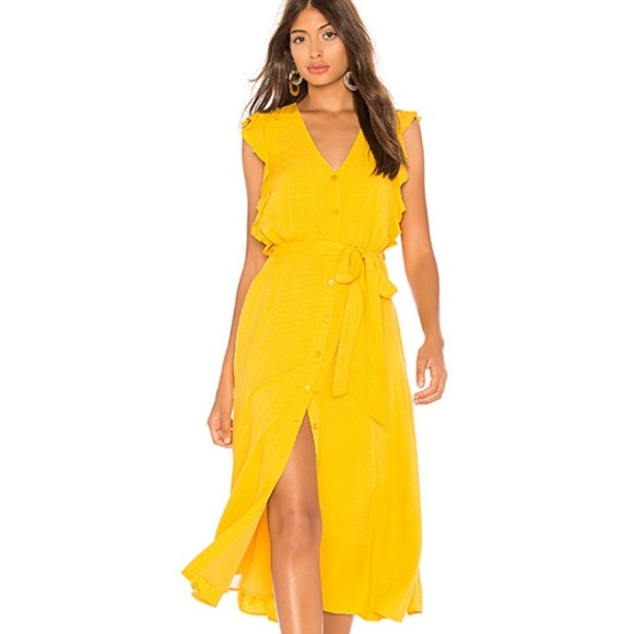 1. State Dresses & Skirts - 1. State Button Front Belted Midi Dress